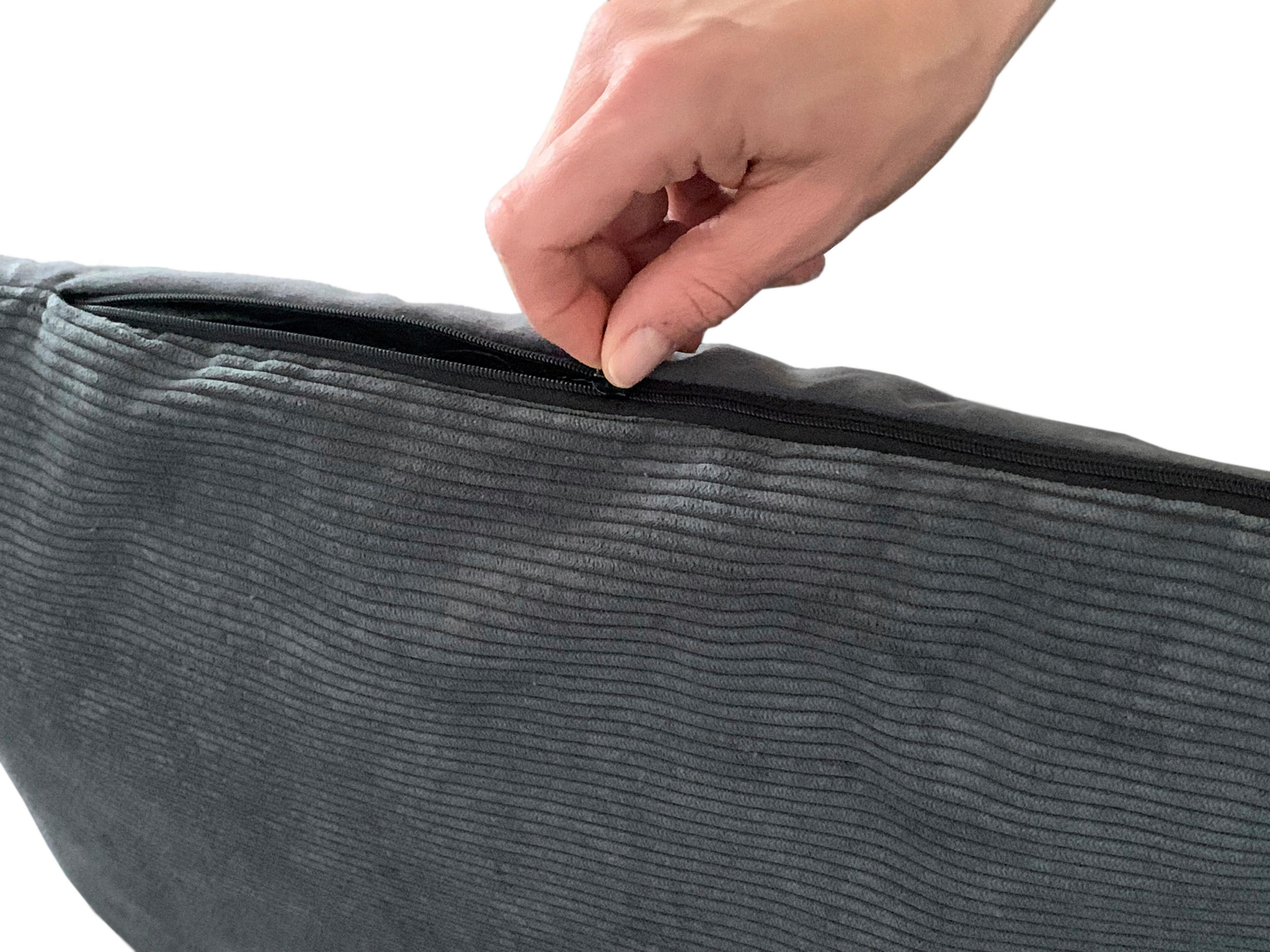 HUNDEKISSEN MILOW ANTHRAZIT - Anthrazit, KONVENTIONELL, Textil (70/49/15cm)