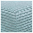 ECKSOFA  in Cord Hellblau  265/224 cm  - Schwarz/Hellblau, Design, Kunststoff/Textil (265/224cm) - Hom`in
