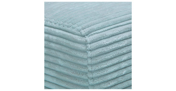 ECKSOFA  in Cord Hellblau  265/224 cm  - Schwarz/Hellblau, Design, Kunststoff/Textil (265/224cm) - Hom`in