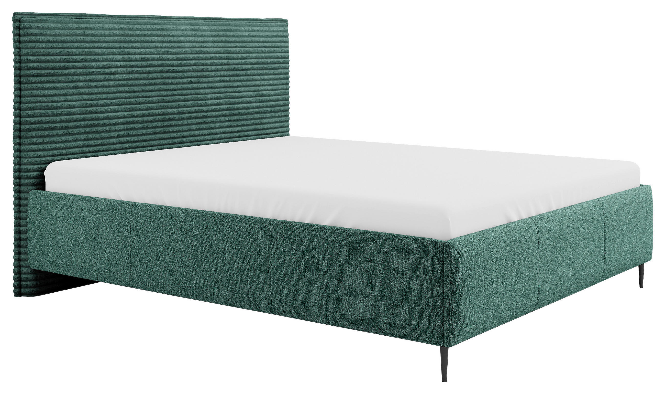 Hom`in ČALÚNENÁ POSTEĽ, 180/200 cm, tmavozelená