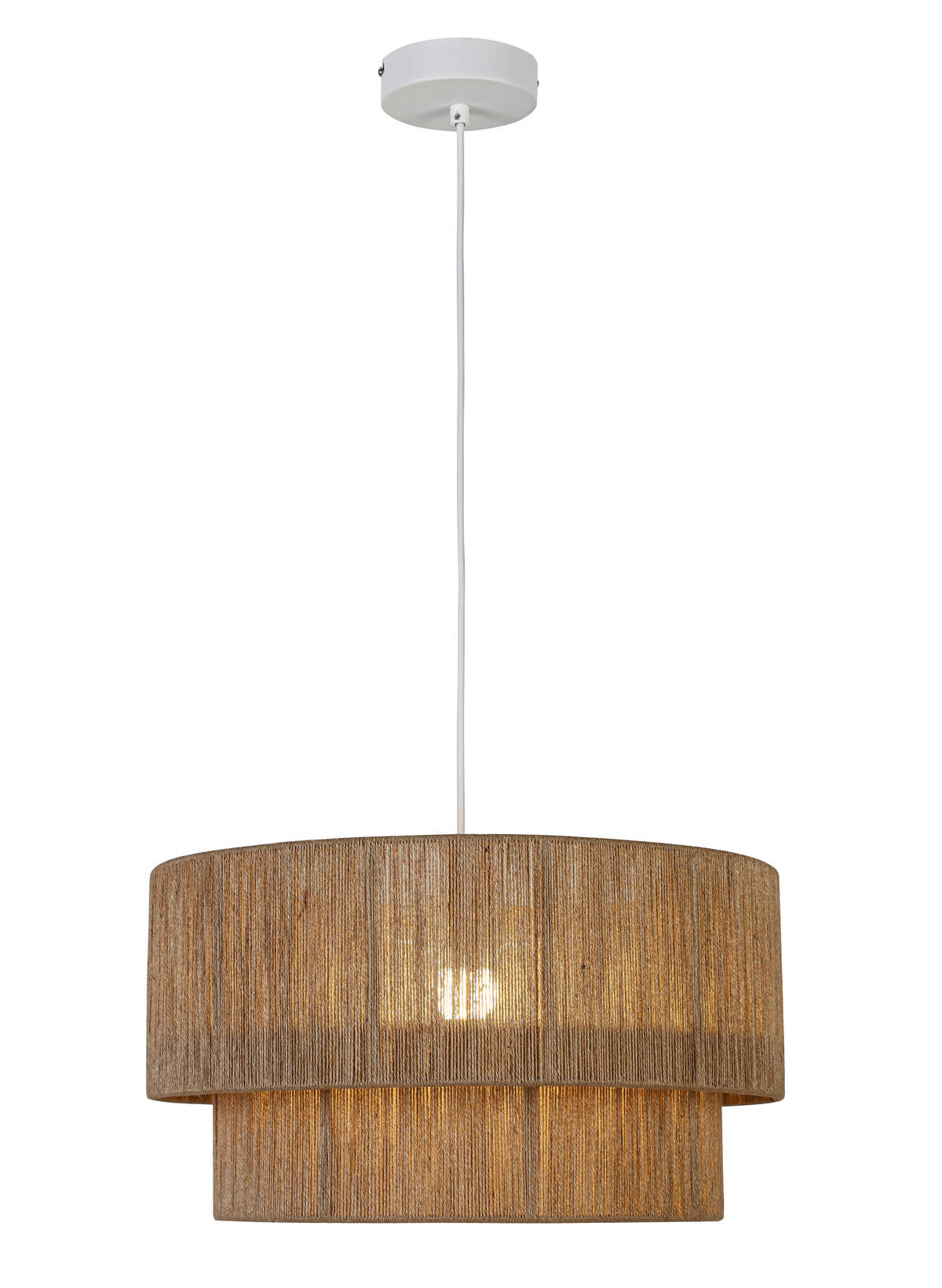 TAKLAMPA 45/27 cm  - vit/brun, Natur, metall/textil (45/27cm) - Novel