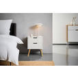 NACHTSCHRANK 40/60/30 cm Kiefer massiv  - Naturfarben/Weiß, Design, Holz/Holzwerkstoff (40/60/30cm) - Xora
