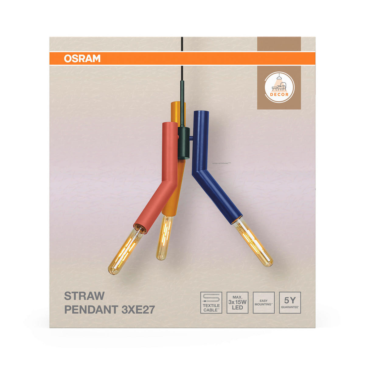HÄNGELEUCHTE 32/134 cm  - Design, Metall (32/134cm) - Osram