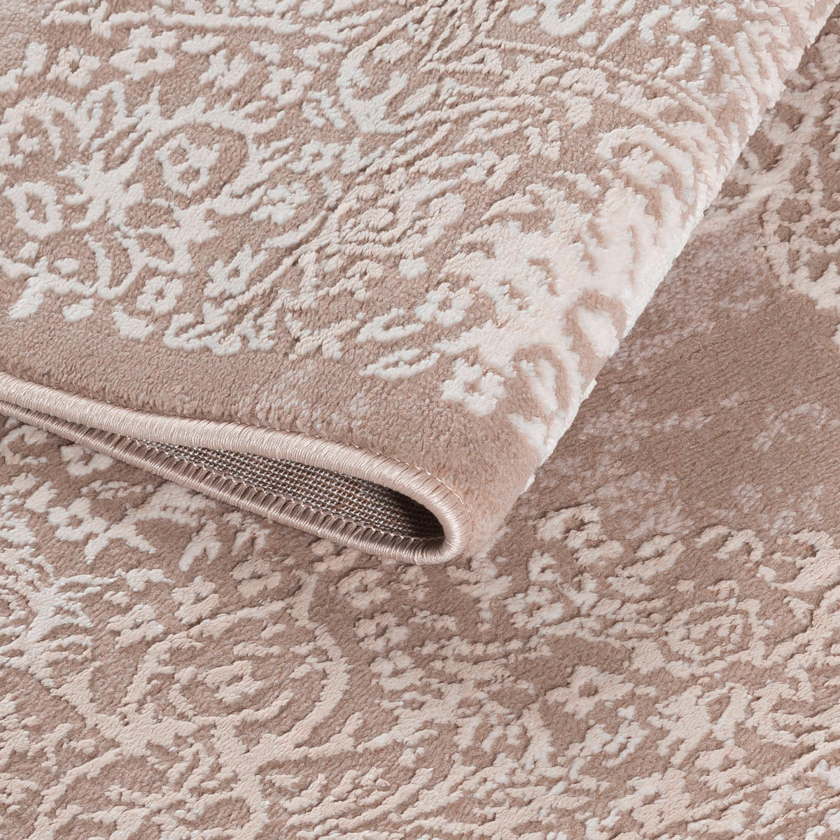 TKANÝ KOBEREC, 120/170 cm, krémová - krémová, Basics, textil (120/170cm)