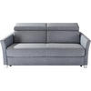 SCHLAFSOFA Flachgewebe Dunkelgrau  - Dunkelgrau/Silberfarben, Design, Holz/Textil (185/100/100cm) - Bali