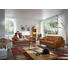 ZWEISITZER-SOFA Echtleder Braun - Silberfarben/Braun, Design, Leder (164/77/93cm) - Chilliano
