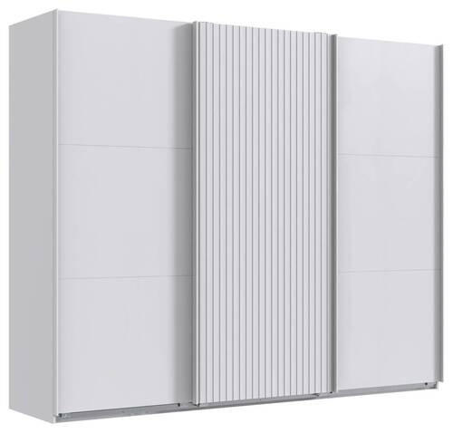 SCHWEBETÜRENSCHRANK in Weiss  - Weiss, Modern, Holzwerkstoff (300/216/65cm) - MID.YOU