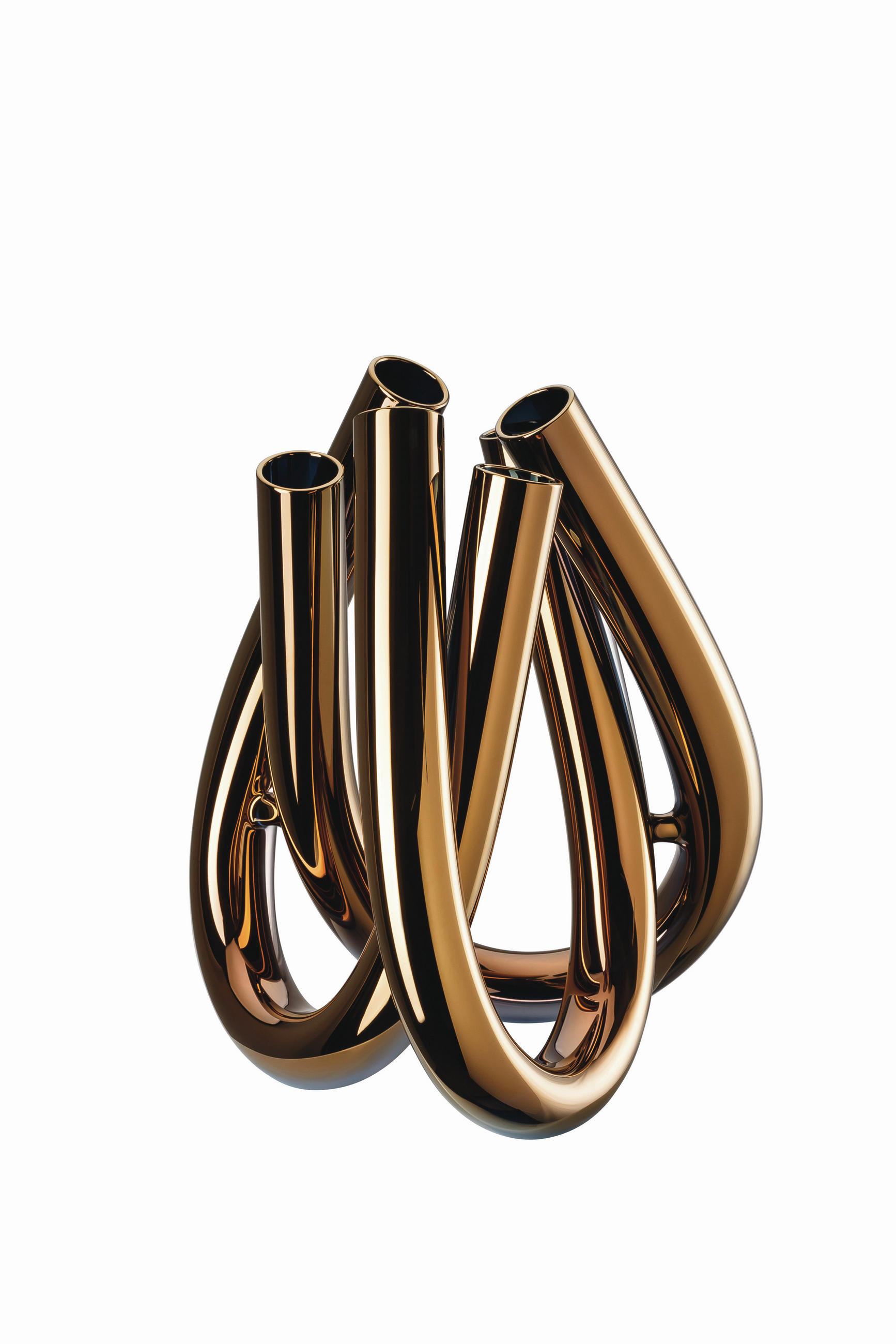 VAZA    22 cm  staklo  - bakrenaste boje, Basics, staklo (22cm) - Rosenthal