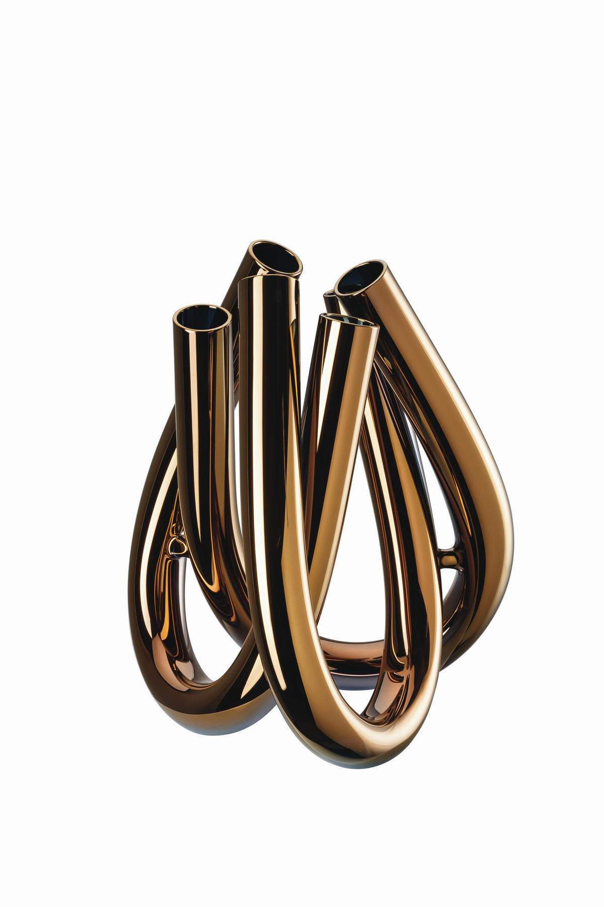 VAZA  steklo  - barve bakra, Basics, steklo (22cm) - Rosenthal