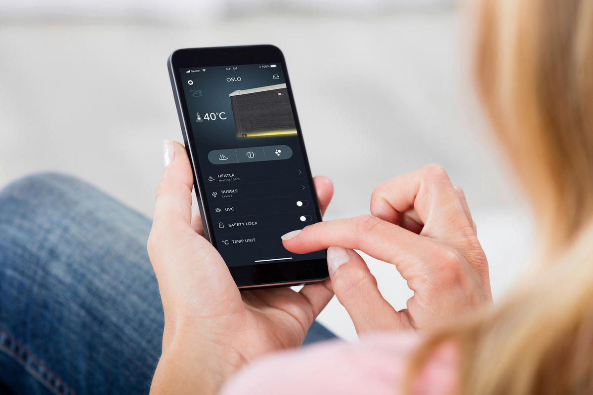 WHIRLPOOL MSPA OSLO 160/160/65 cm  - Grau, Trend, Kunststoff (160/160/65cm)