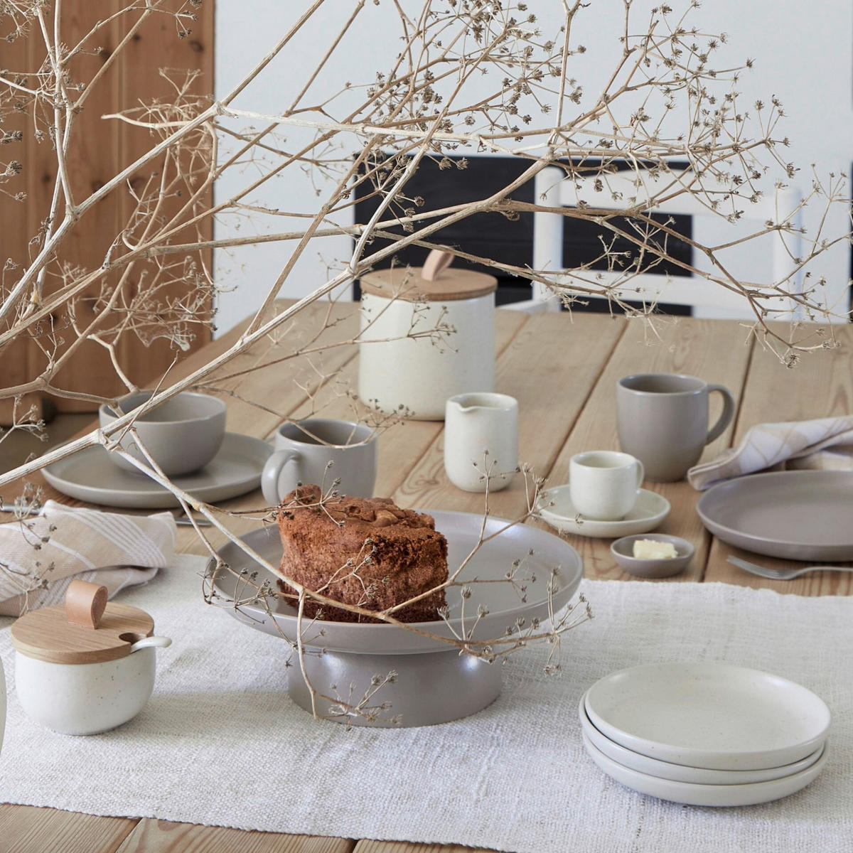 KOMBISERVICE Creme PACIFICA 12-teilig 4 Personen  - Creme, Basics, Keramik - Costa Nova