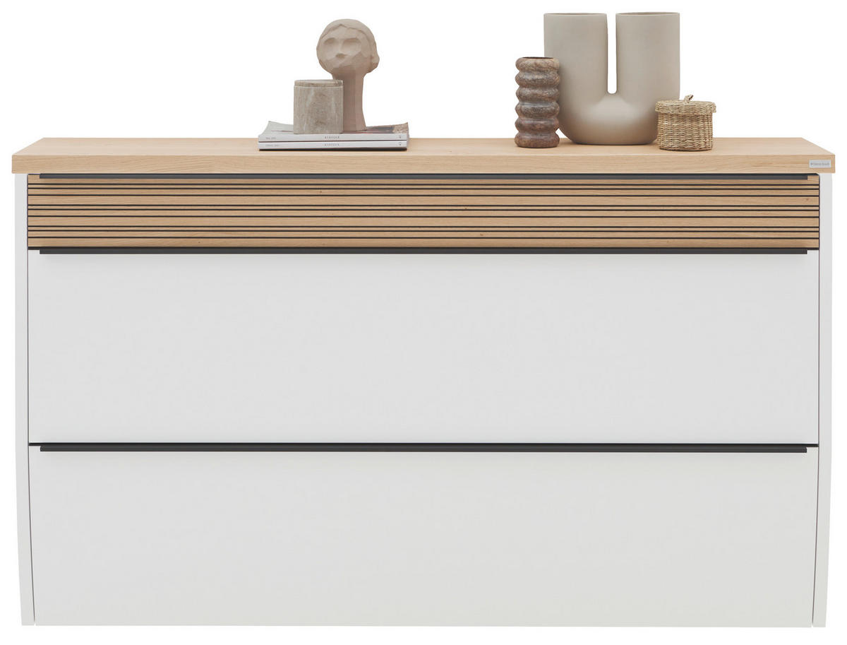 SCHUHKIPPER  in 160/95/31 cm  - Eichefarben/Anthrazit, Design, Holzwerkstoff/Metall (160/95/31cm) - Dieter Knoll