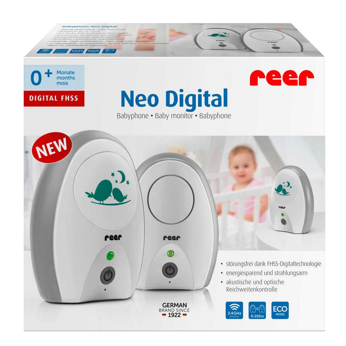 BABYPHONE - Weiß, Basics, Kunststoff (7,4/10/5,3cm) - Reer