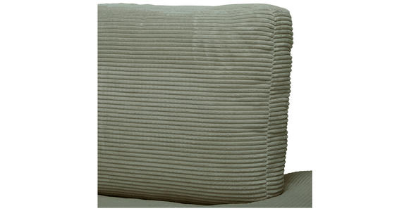 ECKSOFA  in Cord Dunkelgrün  265/224 cm  - Dunkelgrün/Schwarz, Design, Kunststoff/Textil (265/224cm) - Hom`in