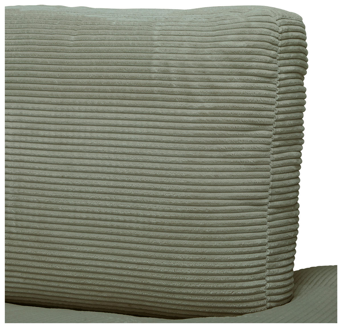 ECKSOFA in Cord Dunkelgrün  - Dunkelgrün/Schwarz, Design, Kunststoff/Textil (265/224cm) - Hom`in