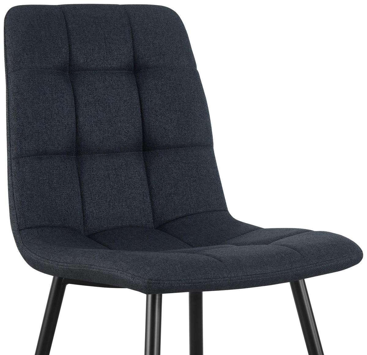 VIERFUßSTUHL - Schwarz/Grau, KONVENTIONELL, Holz/Textil (44,5/86/54,5cm) - Livetastic