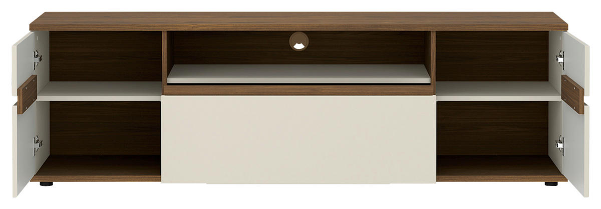TV-ELEM 180/55/45 cm  - kasmírszínű/diófa színű, Basics, műanyag/faalapú anyag (180/55/45cm) - Hom`in