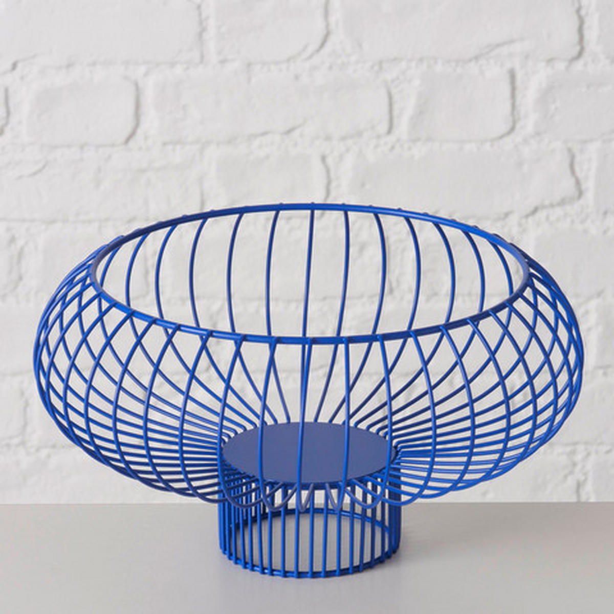 DEKOSCHALE - Blau, Basics, Metall (27/15cm) - Boltze Home