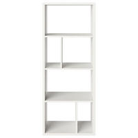 REGAL 58/147/34 cm bela  - bela, Basics, leseni material (58/147/34cm) - MID.YOU