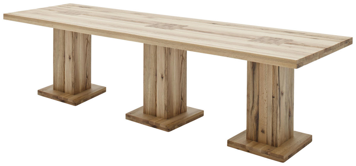 ESSTISCH Wildeiche massiv rechteckig Wildeiche  - Wildeiche, KONVENTIONELL, Holz (400/120/76cm) - Landscape