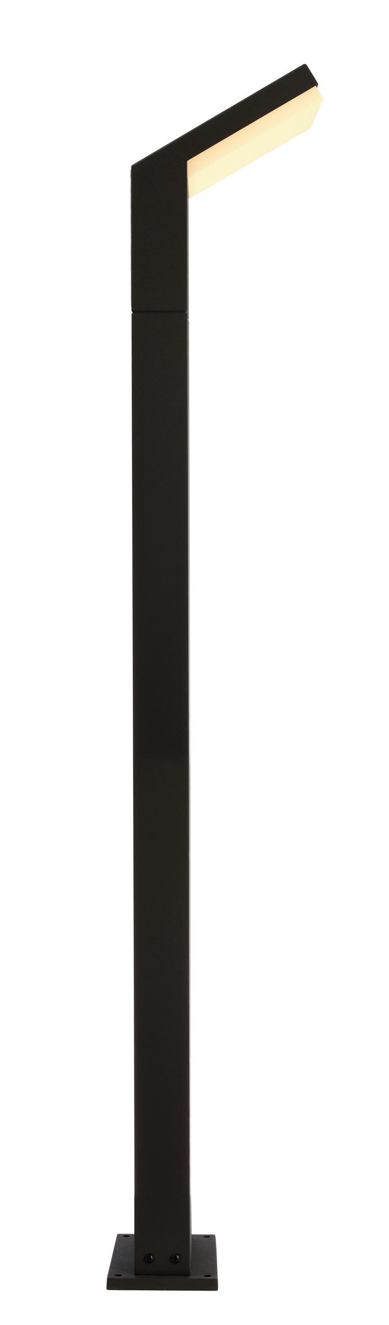 WEGELEUCHTE - Dunkelgrau, Design, Metall (21/18/100cm)