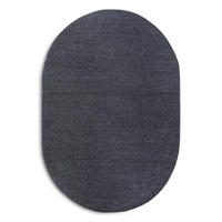 HANDWEBTEPPICH 160/230 cm Kollektion 1748 Anthrazit, Grau oval  - Anthrazit/Grau, Basics, Textil (160/230cm) - Villeroy & Boch