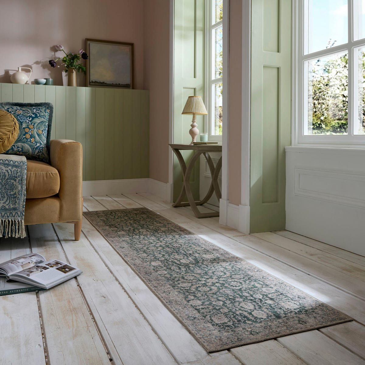 LÄUFER 60/230 cm  - Grün, MODERN, Textil (60/230cm) - Xora