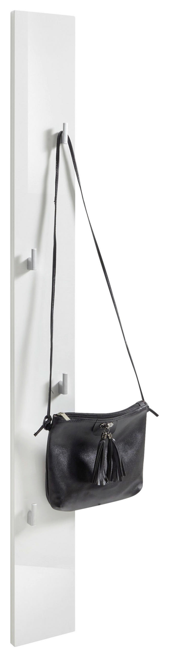 PANEL ZA ODLAGANJE KAPUTA  bela visoki sjaj   pločasti materijal  - bela visoki sjaj, Konvencionalno, pločasti materijal (14/115/2cm) - Xora