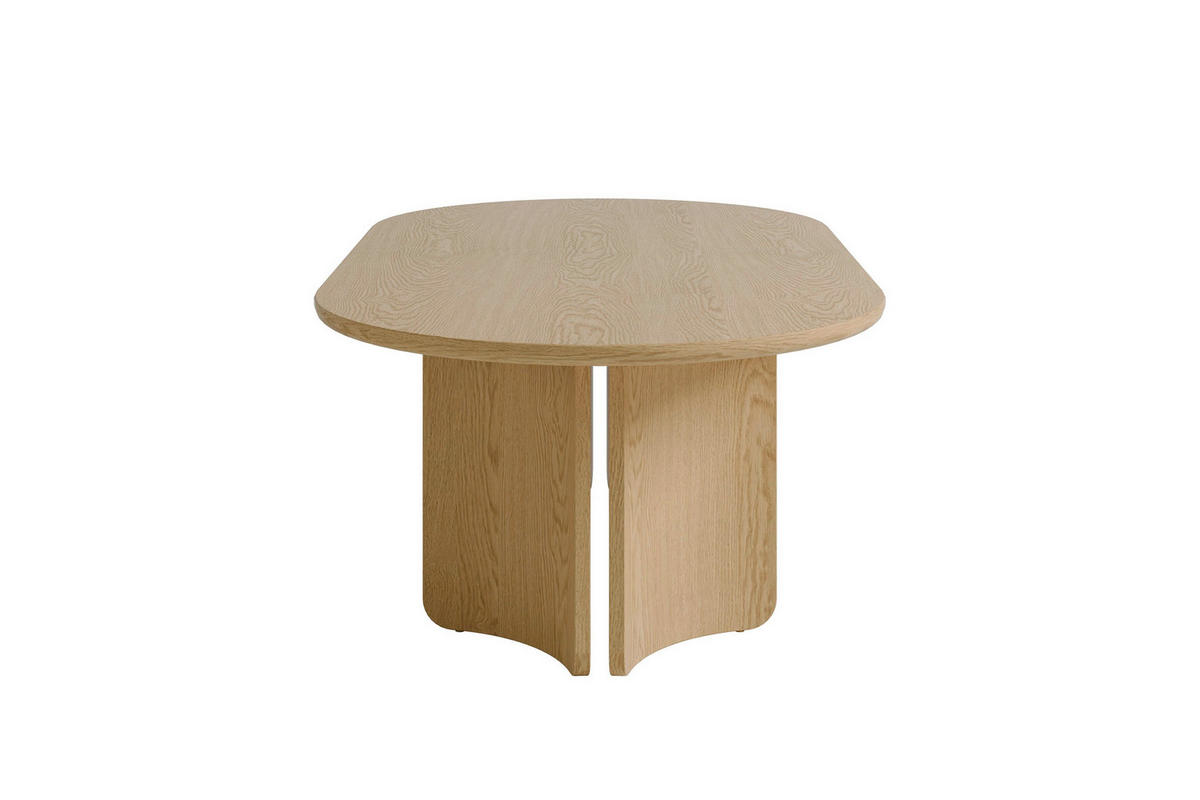 COUCHTISCH 110/60/41 cm Holzwerkstoff einfacher Aufbau, 2 in 1 Gestell  - Eiche Bianco, Modern, Holzwerkstoff (110/60/41cm) - MID.YOU