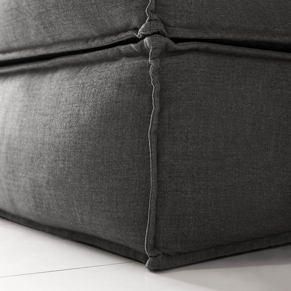 BOXSPRINGBETT 270/200 cm  in Anthrazit  - Anthrazit, Design, Textil (270/200cm) - home24