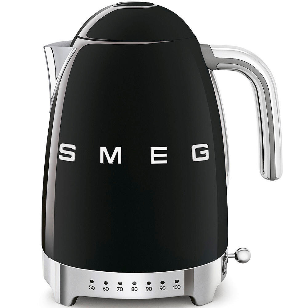 WASSERKOCHER 50´s Style 1,7 L  - Schwarz, Basics, Metall (22,3/28/17,1cm) - SMEG