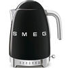WASSERKOCHER 50´s Style 1,7 L  - Schwarz, Basics, Metall (22,3/28/17,1cm) - SMEG