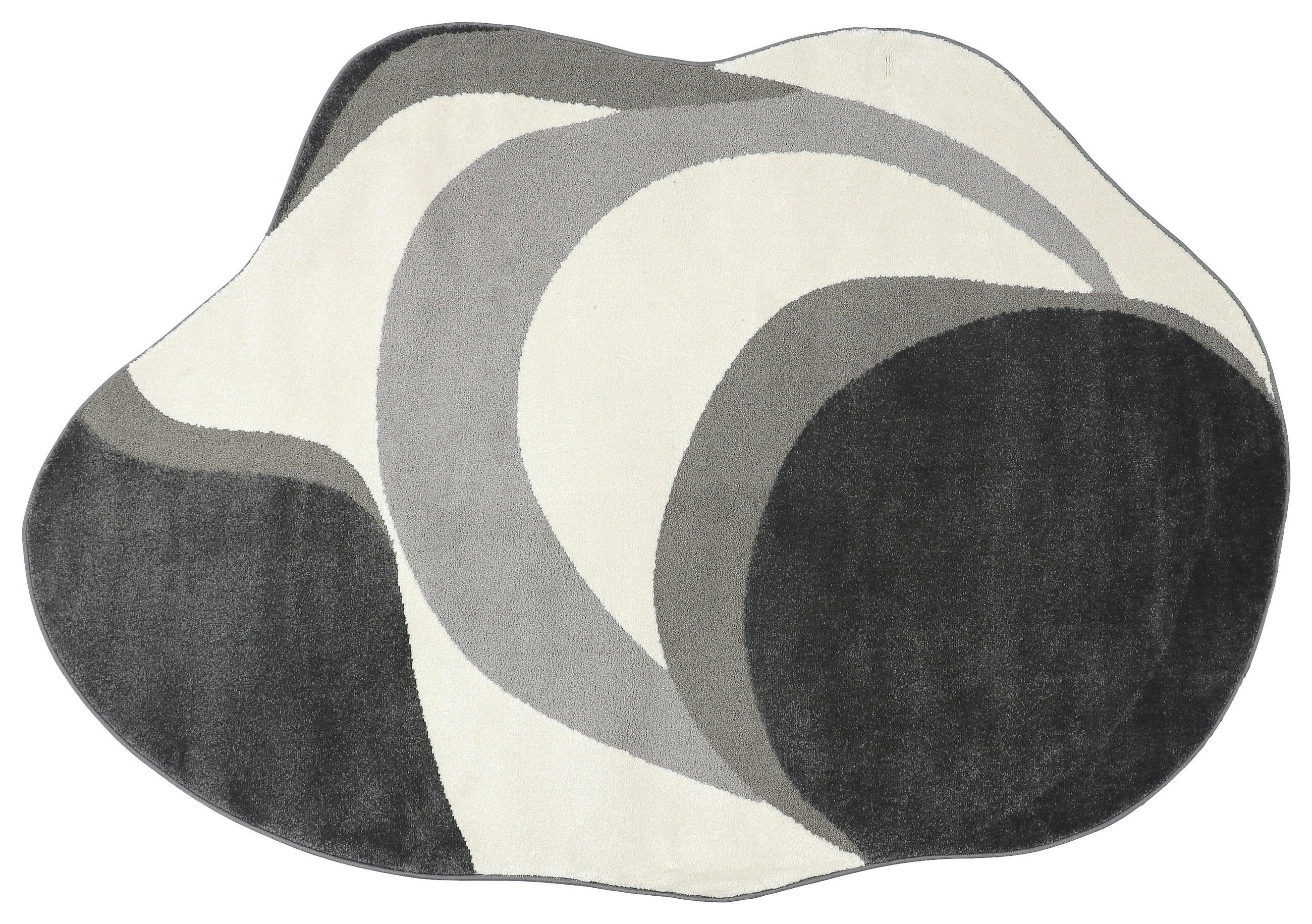 TKANÝ KOBEREC, 160/230 cm krémová, šedá, světle šedá - šedá/krémová, Design, textil (160/230cm) - Novel