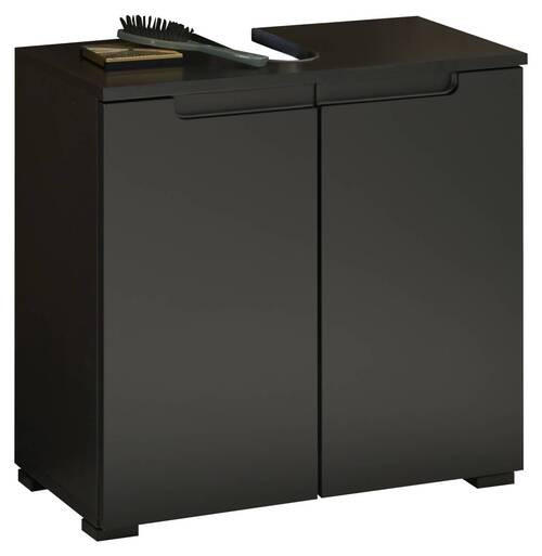 WASCHBECKENUNTERSCHRANK 60/57/32 cm  - Schwarz, MODERN, Holzwerkstoff/Kunststoff (60/57/32cm) - MID.YOU