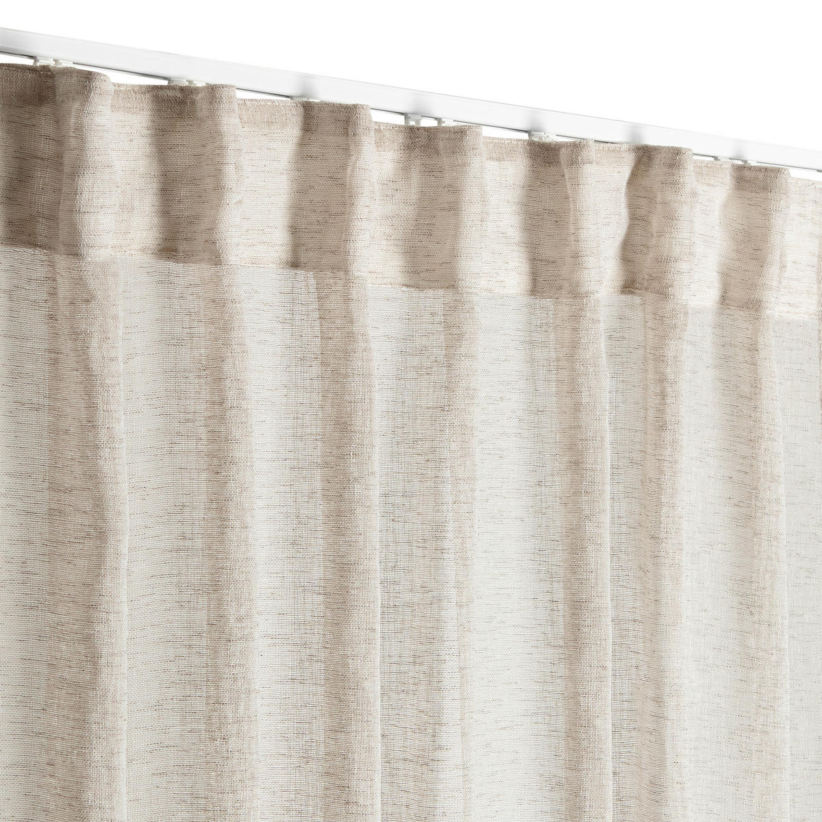FERTIGVORHANG transparent  - Beige, Basics, Textil (140/240cm)