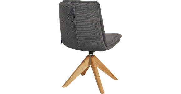 STUHL - Eichefarben/Anthrazit, Design, Holz/Textil (50/90/69cm) - Johann Jakob