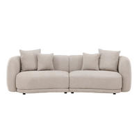 2-SITZER-SOFA Beige  - Beige, MODERN, Kunststoff/Textil (135/74/92cm) - Livetastic