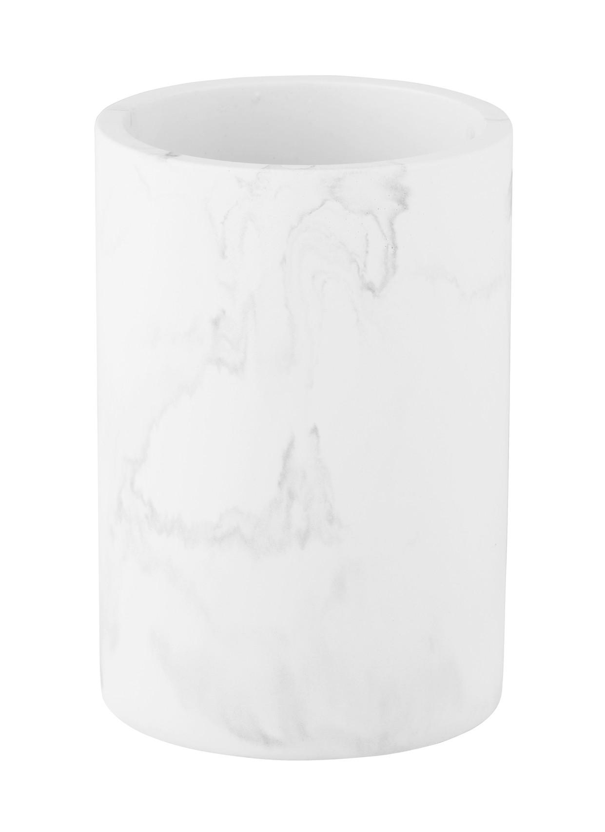 ZAHNPUTZBECHER BALATRO  - Weiß, KONVENTIONELL, Naturmaterialien (8/10,5/8cm) - Schöner Wohnen