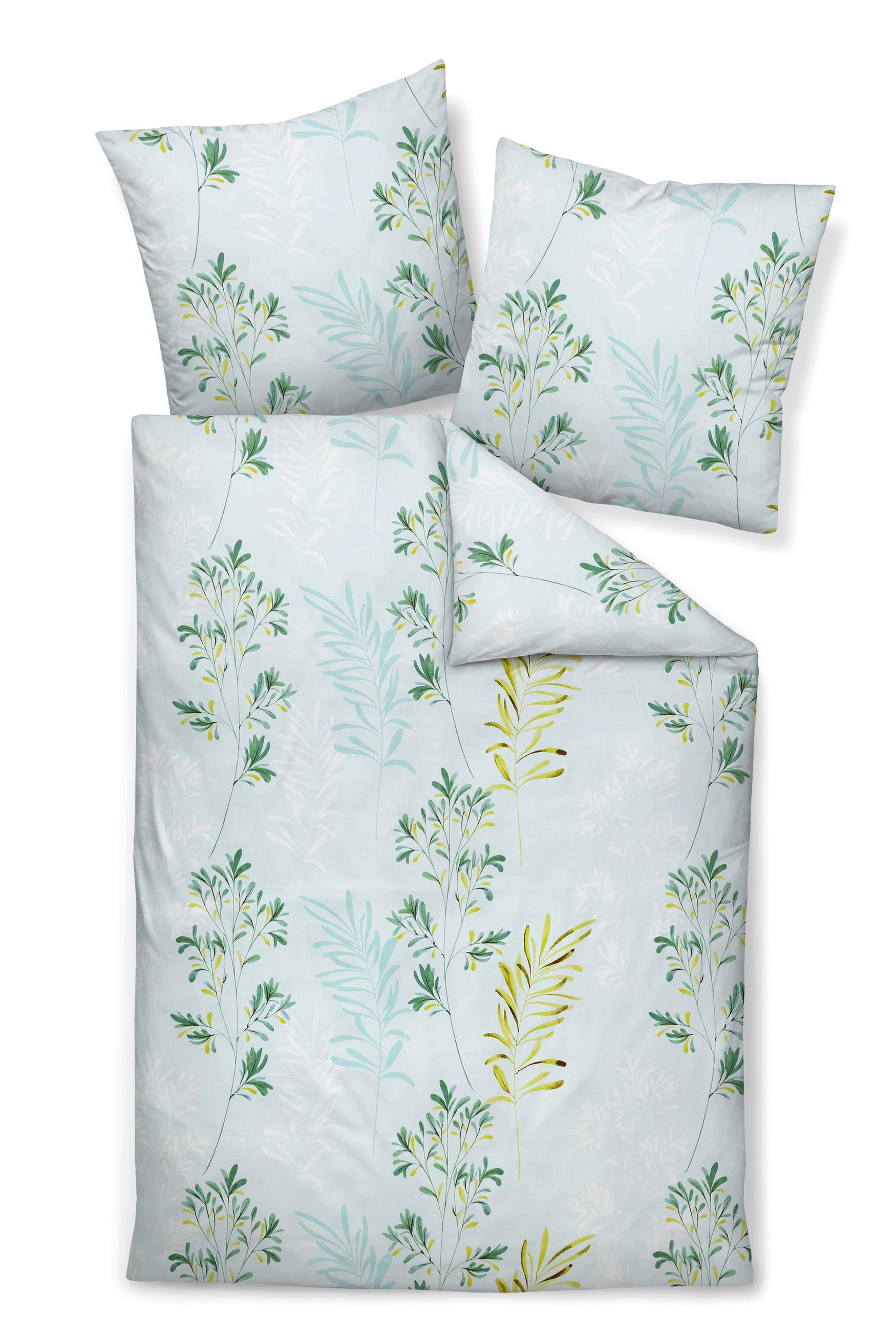 Janine POSTEĽNÁ BIELIZEŇ, makosatén, svetlozelená, šalviovozelená, 140/200 cm