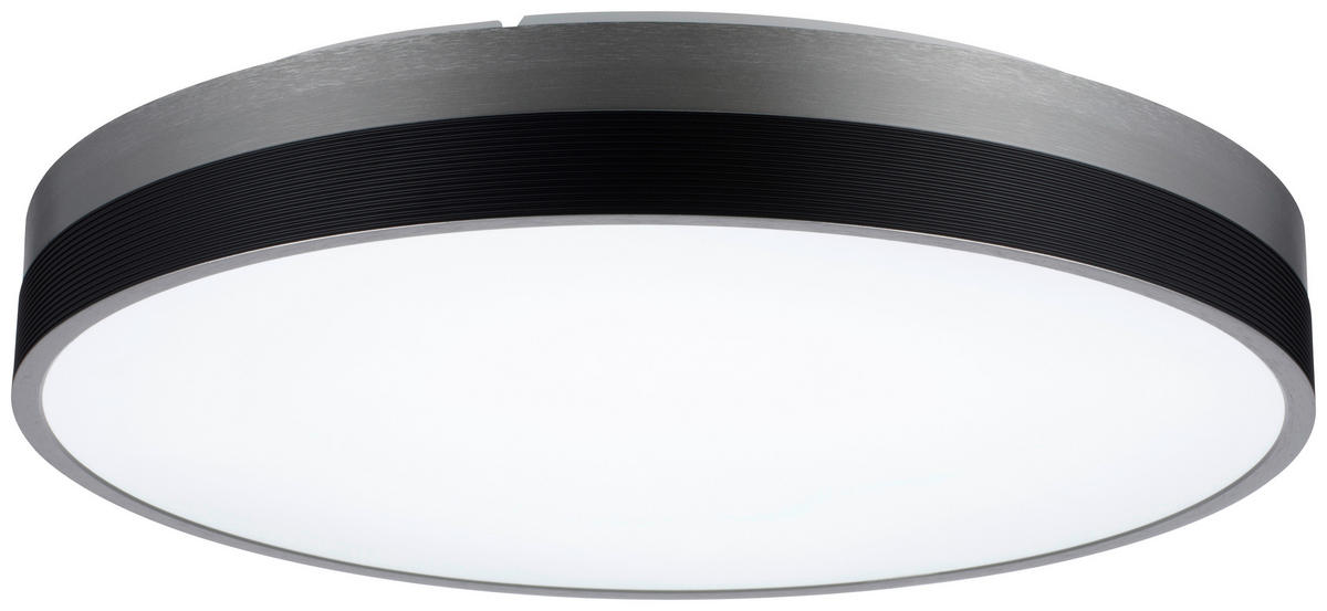 STROPNÉ LED SVIETIDLO, 50/8,8 cm  - čierna, Lifestyle, kov/plast (50/8,8cm) - Dieter Knoll