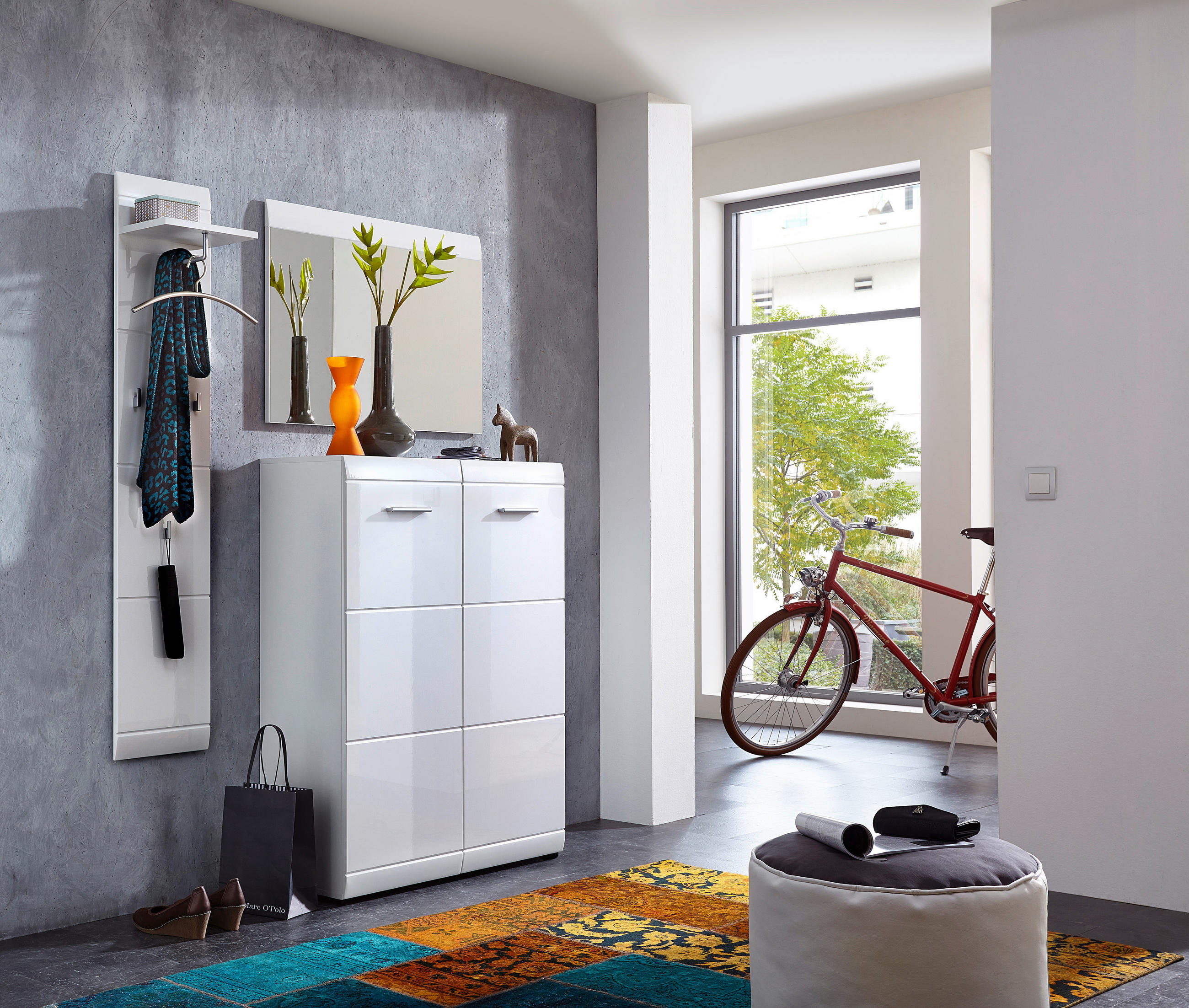 GARDEROBE Weiß - Weiß, Design (135/200/36cm) - Carryhome