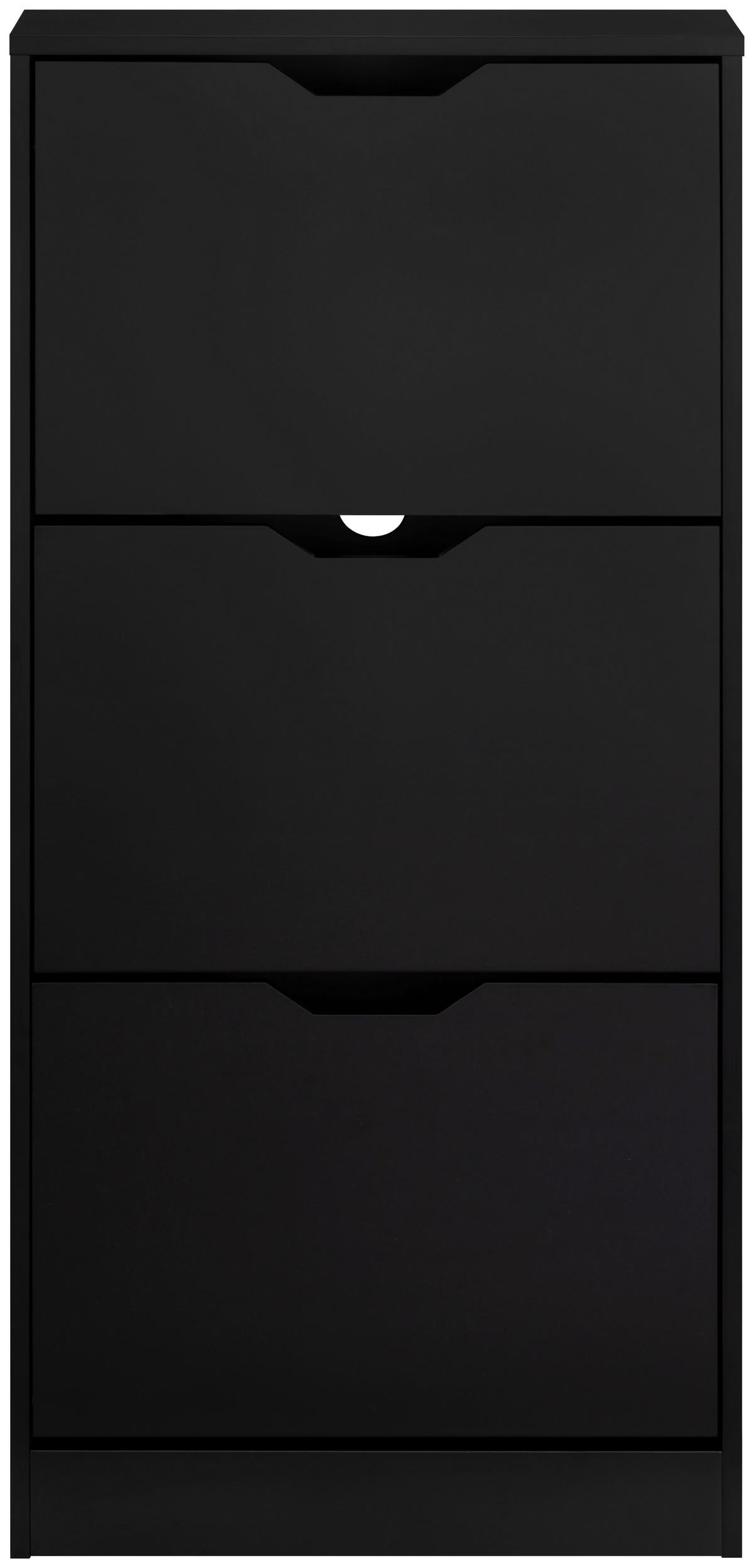 Schukipper Luanda  in 55/117/23,5 cm  - Schwarz, Design, Holzwerkstoff (55/117/23,5cm) - Livetastic