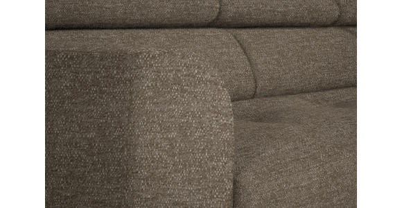 ECKSOFA in Chenille Hellbraun 280/205 cm - Hellbraun/Schwarz, Design, Textil/Metall (280/205cm) - Xora