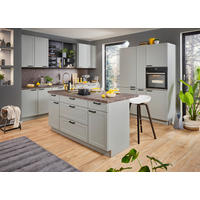 VESTAVNÁ KUCHYŇ - šedá, Design, kompozitní dřevo - Dieter Knoll