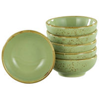DIPSCHALENSET 8 cm  - Grün, Trend, Keramik (8cm) - Creatable