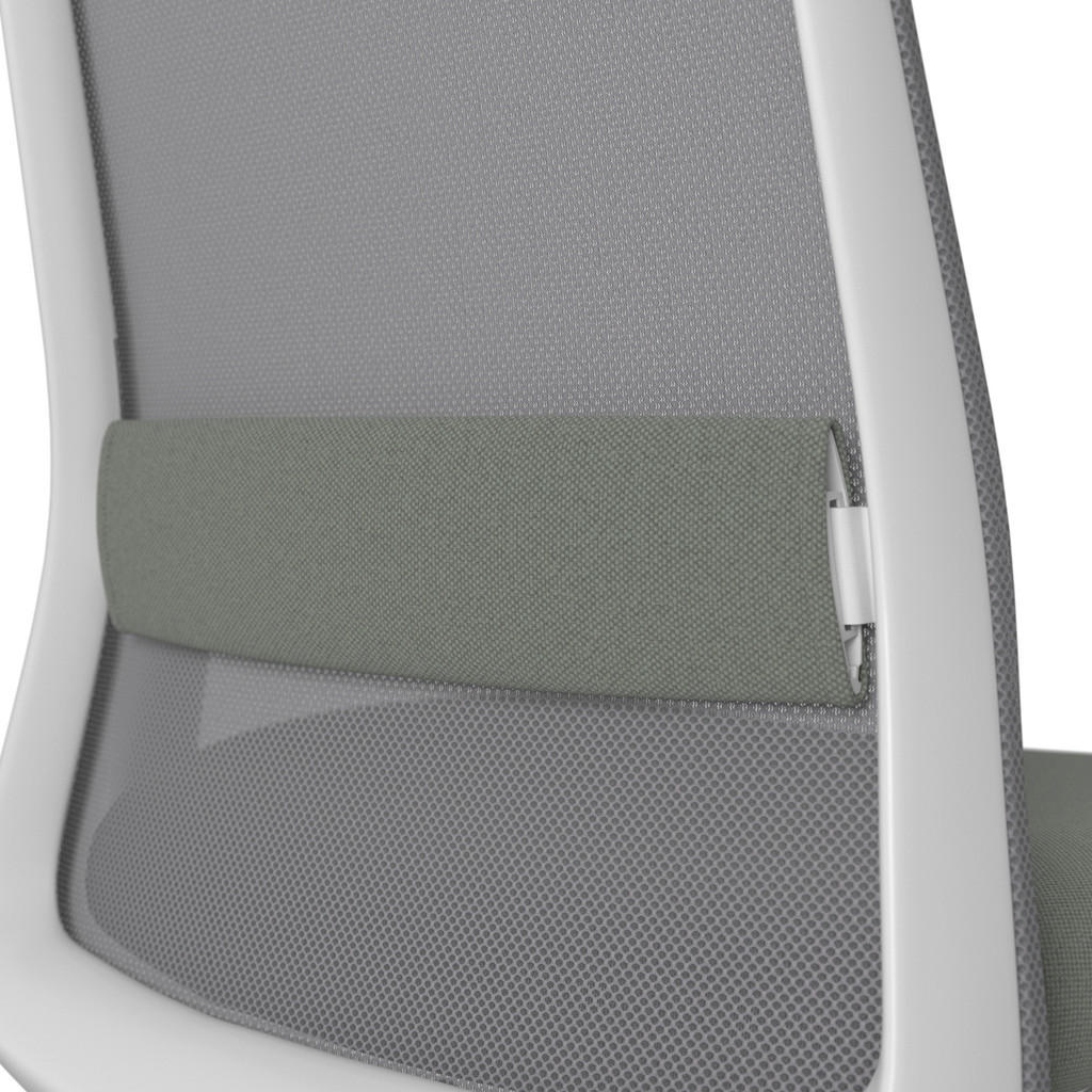 Thumbnail - Drehstuhl, Grau, Weiß, Dunkelgrün, Metall, Kunststoff, Textil, Drehkreuz, 70x103-115x70 cm, Stoffauswahl, Sitzfläche 360...