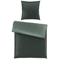 BETTWÄSCHESET Satin 160/210 cm  65 cm/100 cm  - Grün, Basics, Textil (160/210cm) - Dieter Knoll