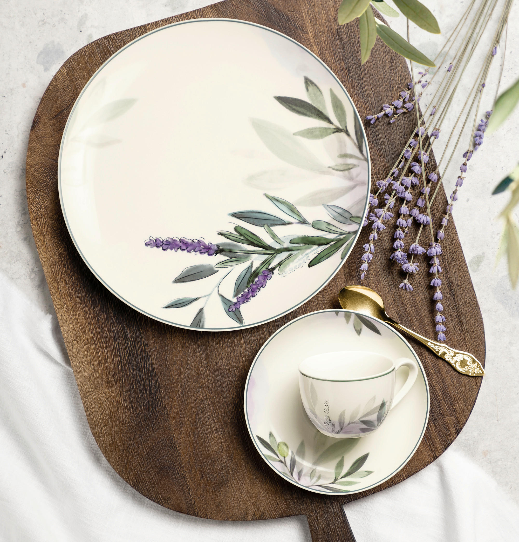 SNÍDAŇOVÝ TALÍŘ porcelán keramika 22,5 cm - krémová, Romantický / Rustikální, keramika (22,5cm) - Seltmann Weiden