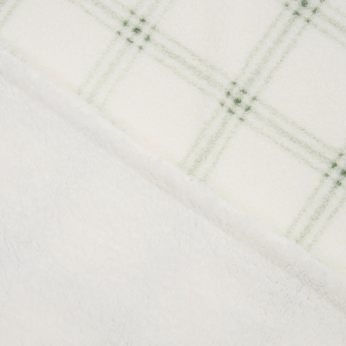PUHA TAKARÓ 150/200 cm  - fehér/zöld, Konventionell, textil (150/200cm) - X-Mas