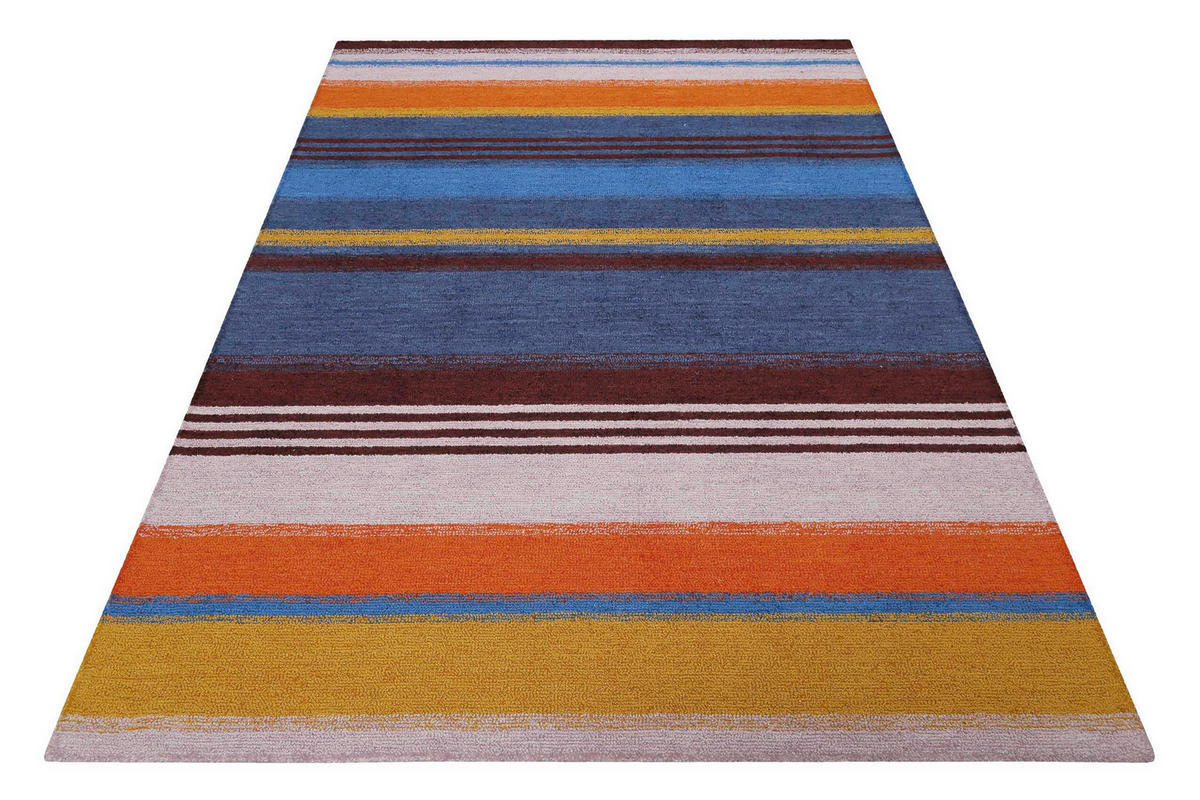 FLACHWEBETEPPICH 110/170 cm Petrol Multicolor  - Multicolor, Trend, Textil (110/170cm) - Esprit